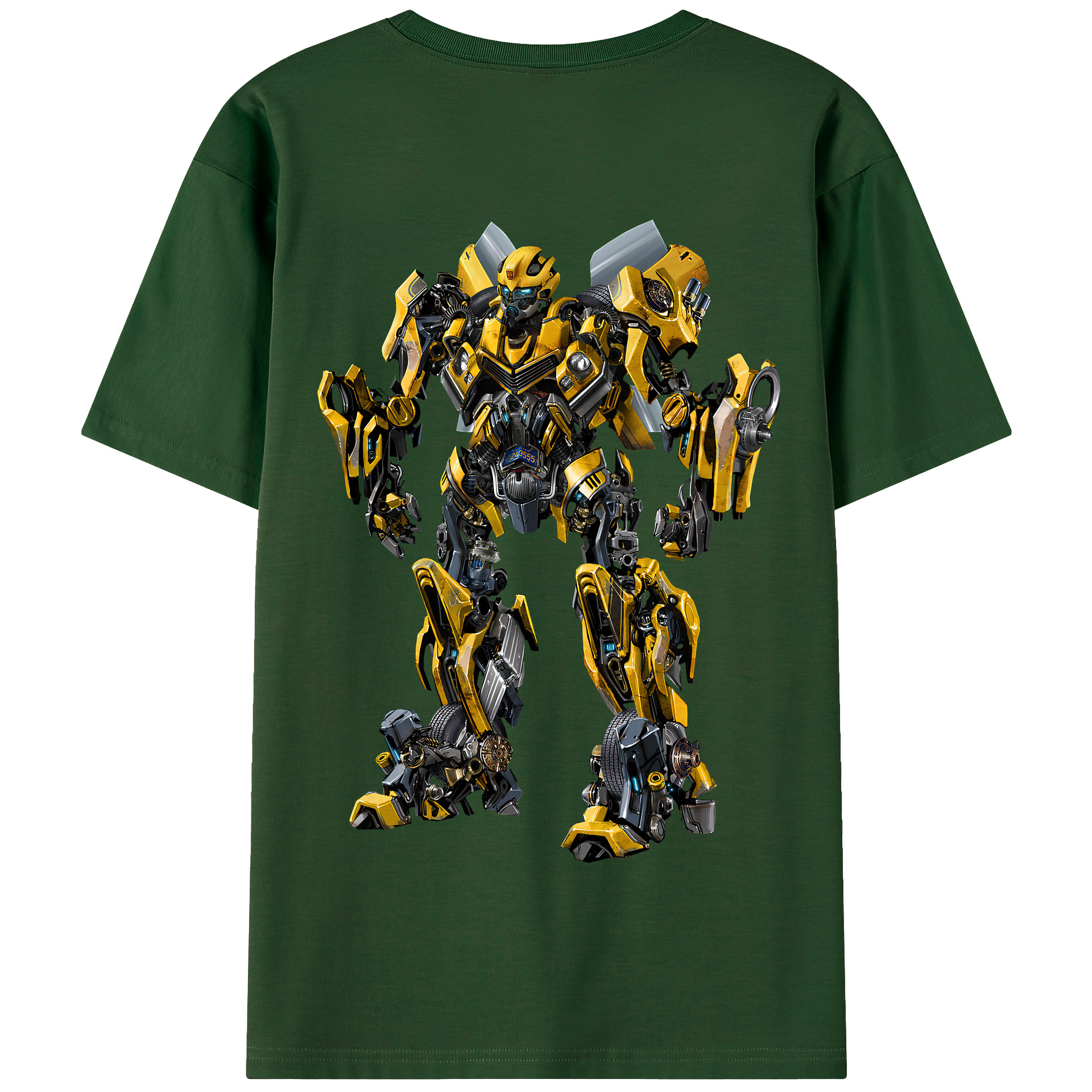 （画像用） Transformers トランスフォーマー 綿100％半袖Tシャツ（背面プリント）